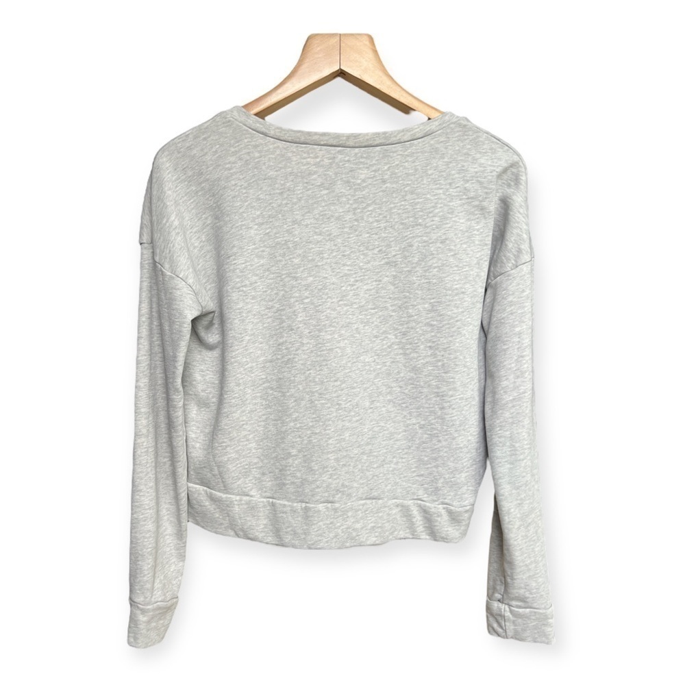 Adeline Women’s Cropped Grey Sweatshirt, Large - Picture 2 of 7